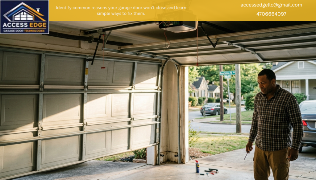 Garage Door Won’t Close Properly in Atlanta