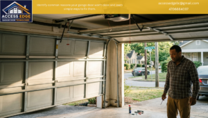 Garage Door Won’t Close Properly in Atlanta
