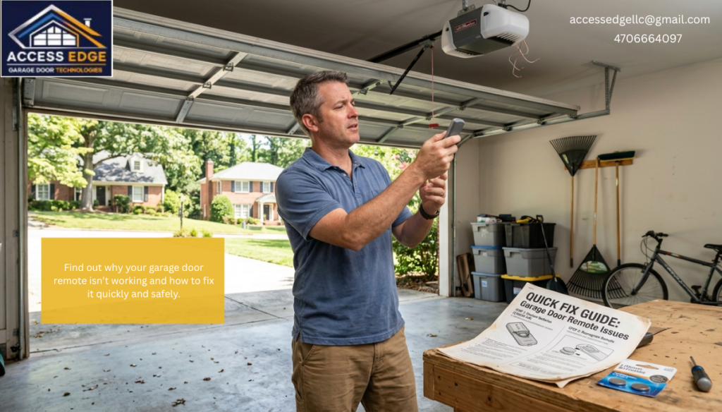 Garage Door Remote Not Working in Atlanta